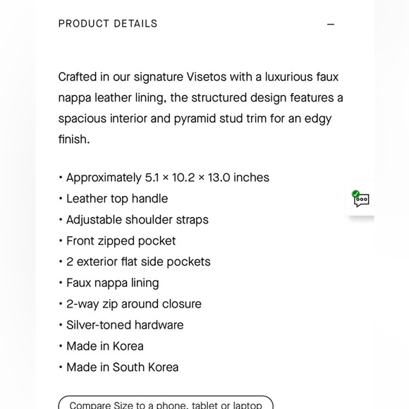 MCM Stark Side Studs Backpack in Visetos - Picture 9 of 12